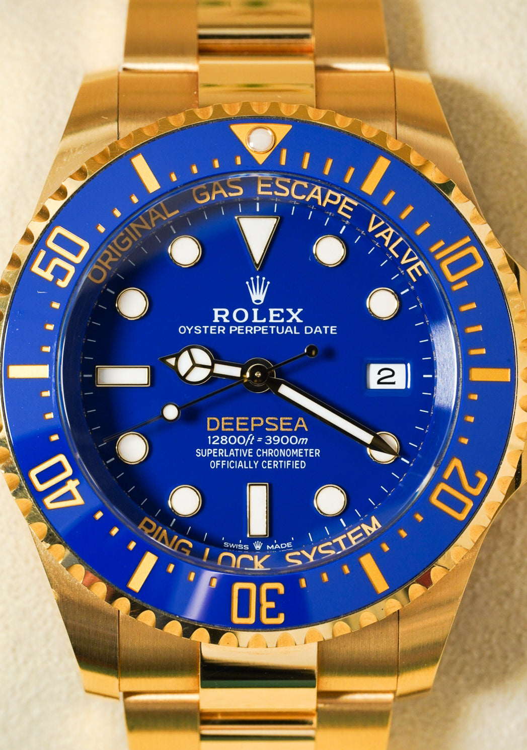 Rolex DeepSea Black Chronograph Yellow Gold 43mm - 136668LB