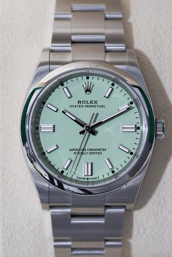 Rolex Oyster Perpetual Pistachio Stainless Steel 36 mm - 126000