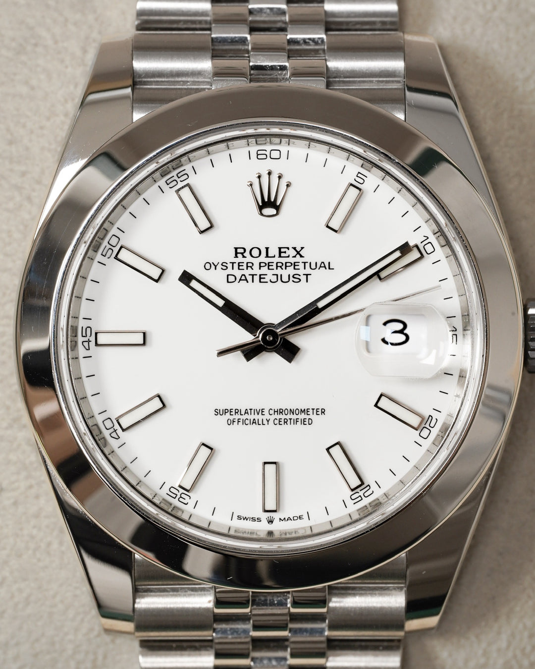 Rolex Datejust 41 White Stainless Steel 41 mm -126300