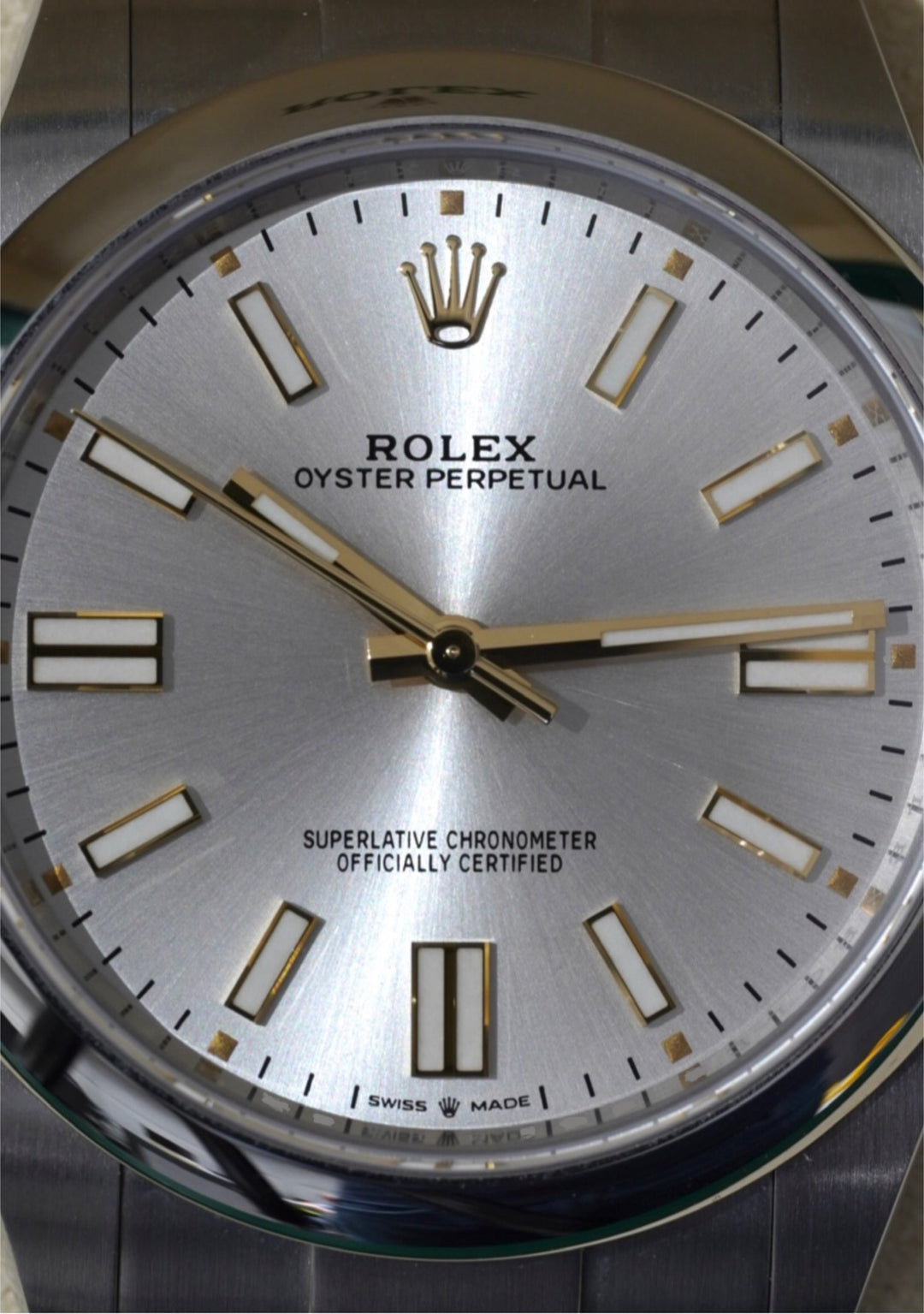 Rolex Oyster Perpetual Silver Stainless Steel 41 mm - 124300