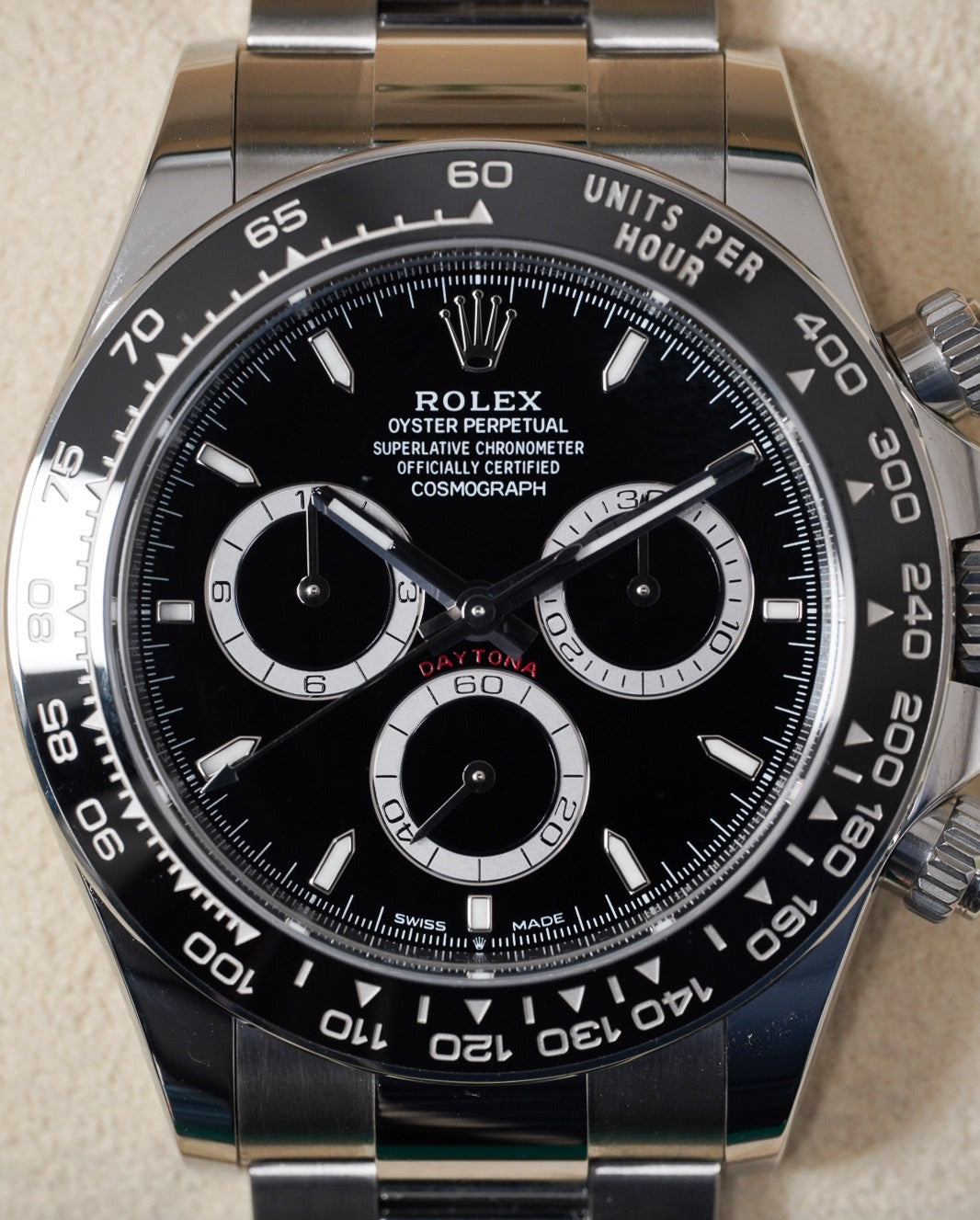 Rolex Daytona Black Chronograph Stainless Steel 40mm -126500LN
