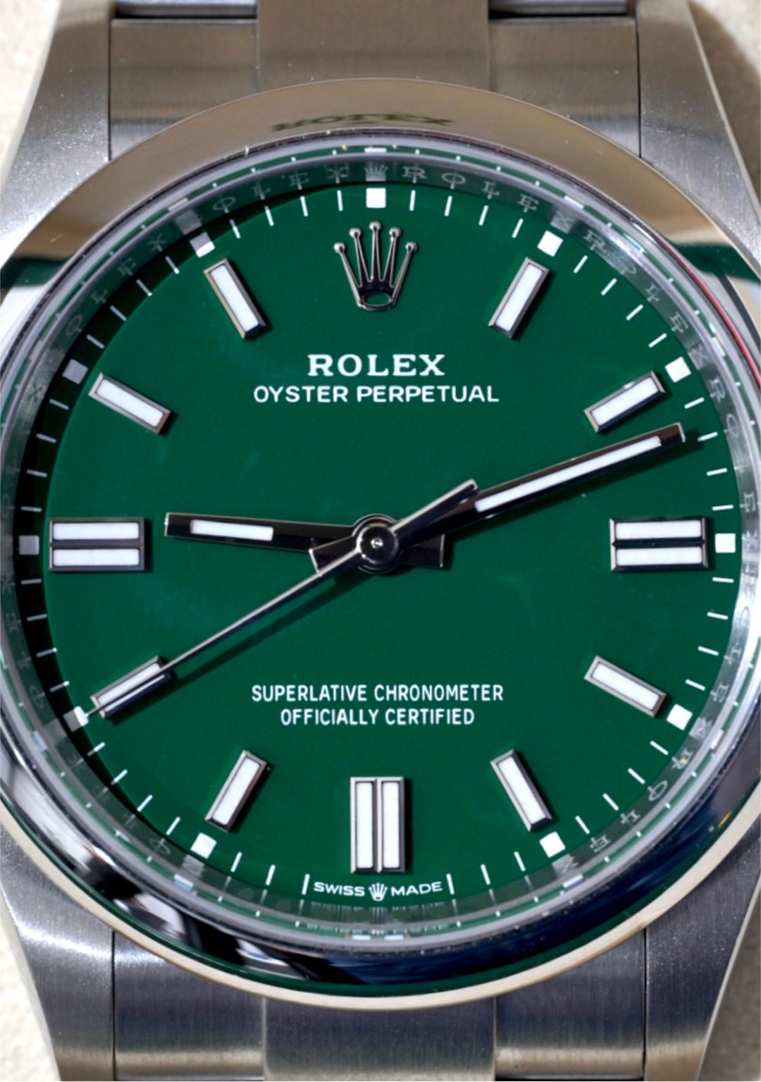 Rolex Oyster Perpetual Green Stainless Steel 36 mm - 126000