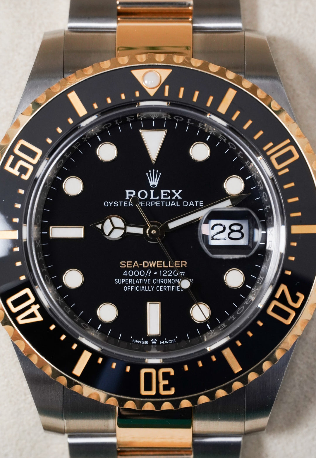 Rolex Sea Dweller Black Stainless Steel Yellow Gold 43 mm - 126603 - 2021