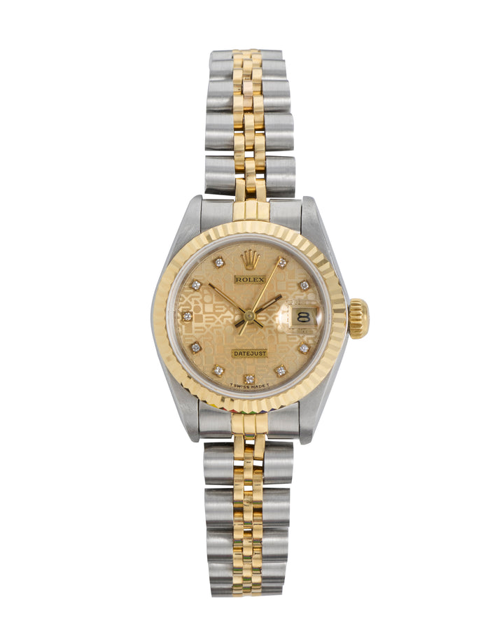 Rolex Datejust 26 Champagne Jubilee Diamond Dot Stainless Steel Yellow Gold 1989 - 69173