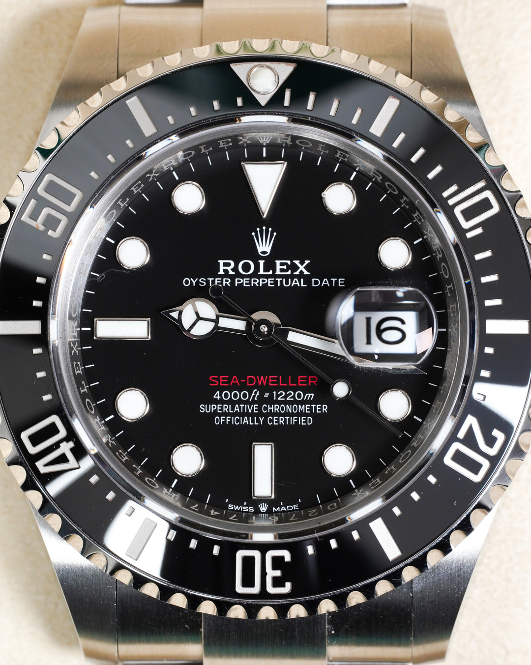 Rolex Sea-Dweller 126600 Black Red Writing Stainless Steel - 2022