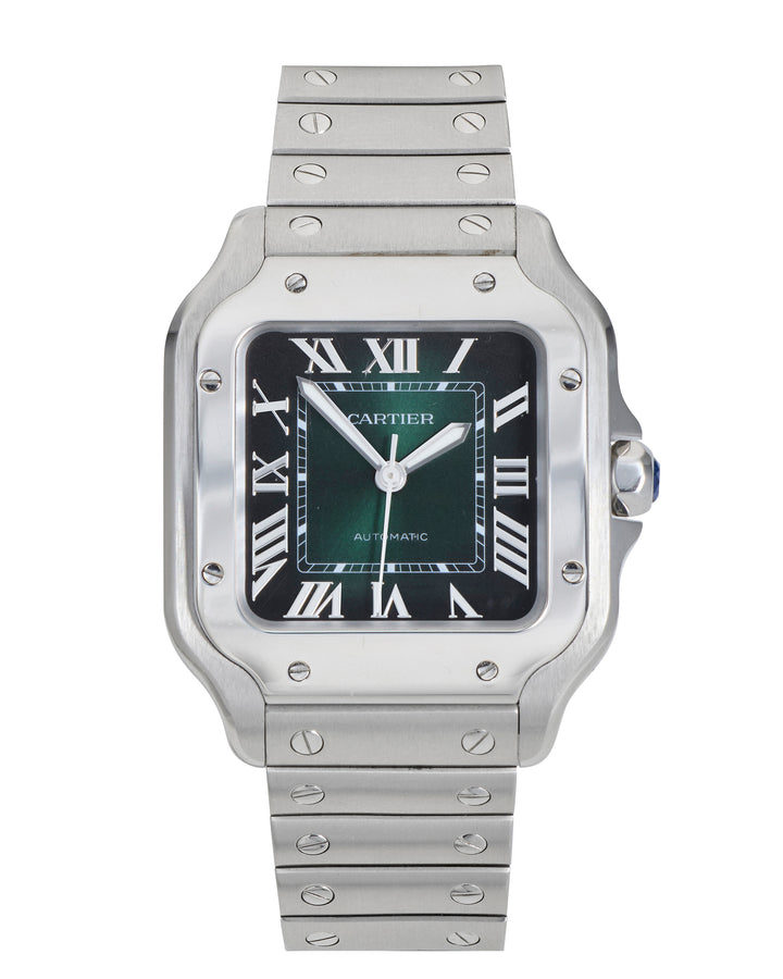 Cartier Santos De Cartier 35 Green Stainless Steel 2024 - WSSA0061
