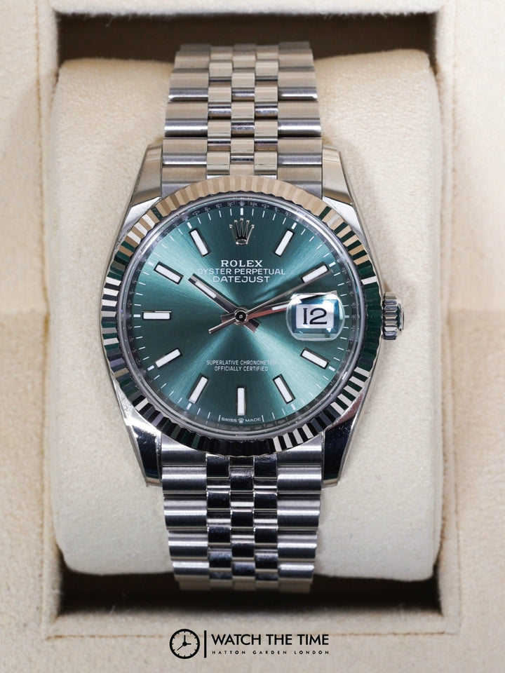 Rolex Datejust 36 126234 Mint Green Stainless Steel - 2024