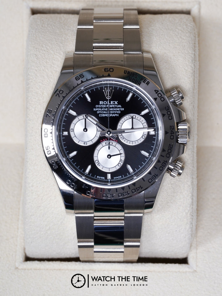 Rolex Daytona Black Chronograph White Gold 40mm - 126509