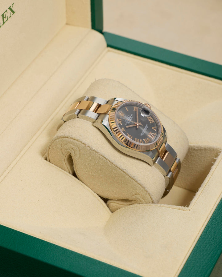 Rolex Datejust 31 Rhodium Roman Diamond 6 Stainless Steel & Rose Gold 2021 - 278271