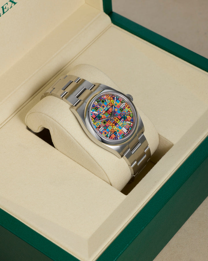 Rolex Oyster Perpetual 36 Multicoloured Jubilee-Motif Dial Stainless Steel 2026 - 126000