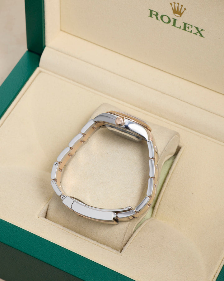 Rolex Datejust 28 Chocolate Stainless Steel & Rose Gold 2019 - 279171