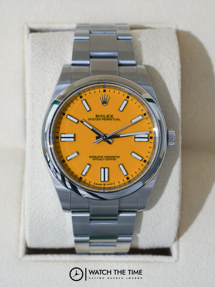 Rolex Oyster Perpetual Yellow Stainless Steel 41 mm - 124300