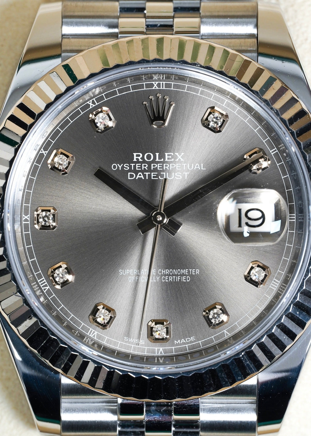 Rolex Datejust 41 126334 Rhodium Diamond Stainless Steel - 2018