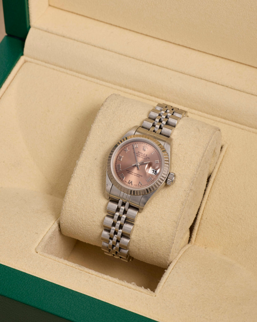 Rolex Datejust 26 Pink Stainless Steel White Gold 2004 - 79174