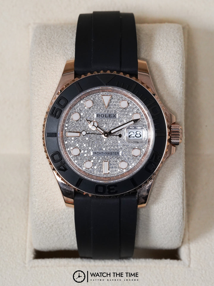 Rolex Yacht-Master Paved Diamond Rose Gold 40mm - 126655 - 2021