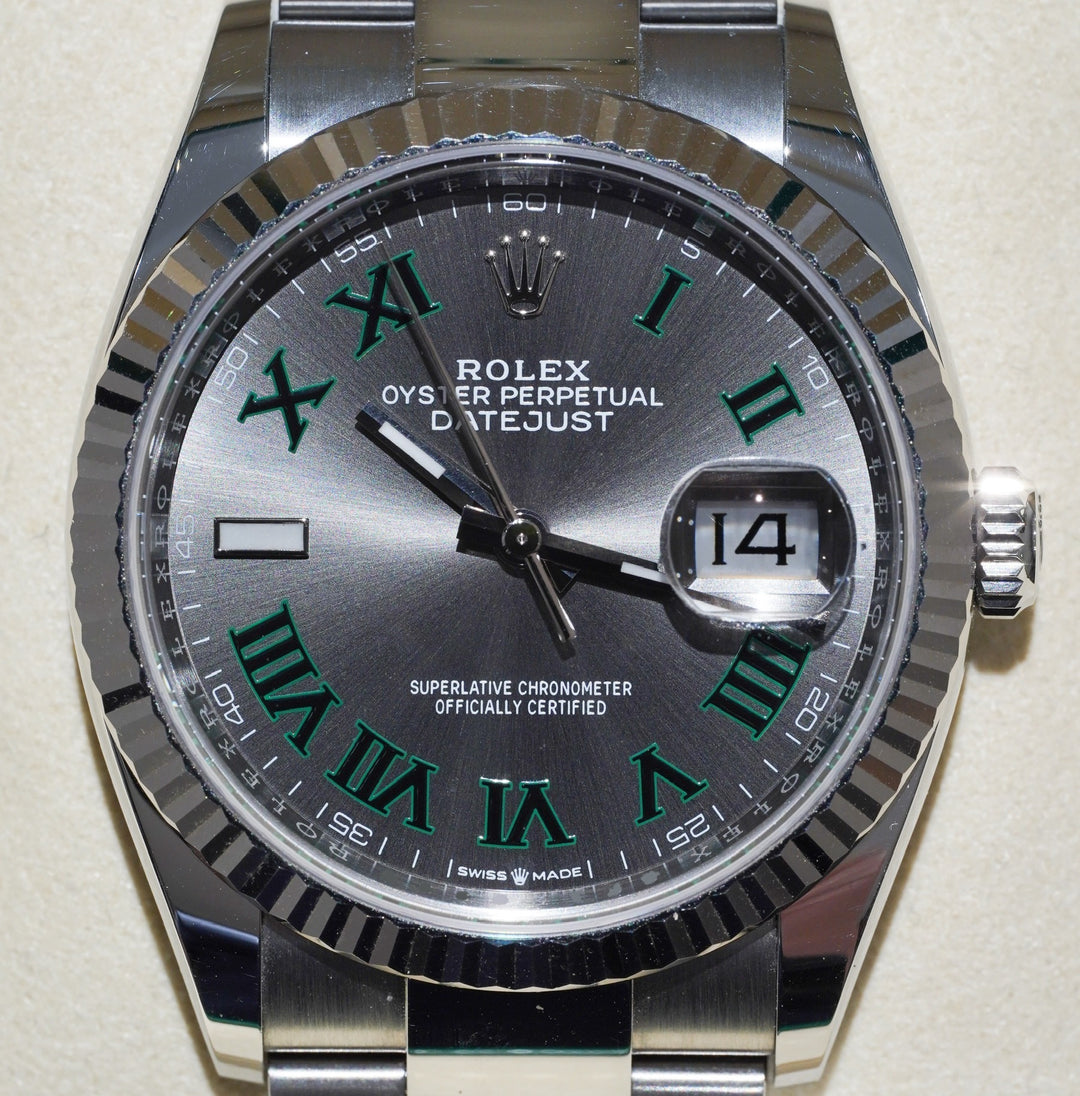 Rolex Datejust 36 126234 Wimbledon Stainless Steel - 2025