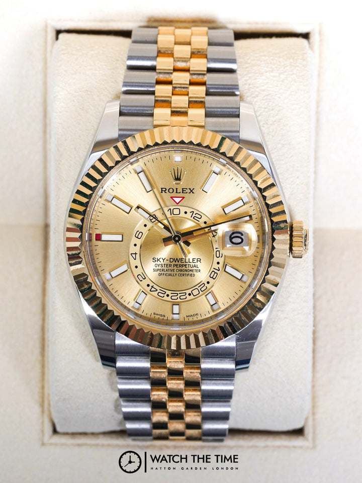 Rolex Sky-Dweller Champagne Dial Yellow Gold & Stainless Steel - 336933 - 2024