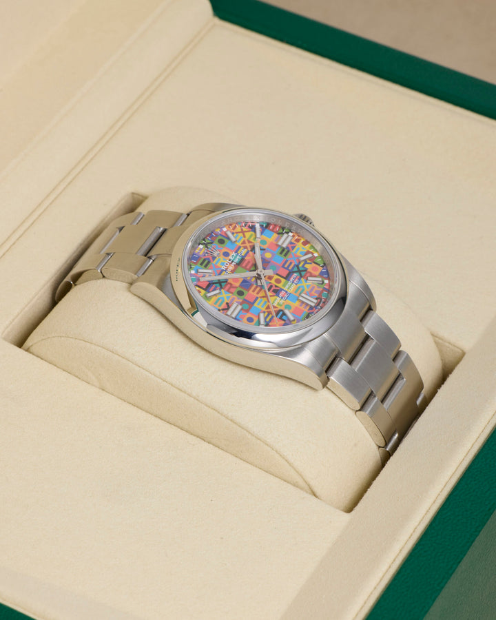 Rolex Oyster Perpetual 36 Multicoloured Jubilee-Motif Dial Stainless Steel 2026 - 126000