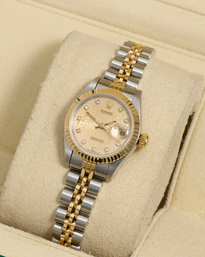 Rolex Datejust 26 Champagne Jubilee Diamond Dot Stainless Steel Yellow Gold Unknown - 69173