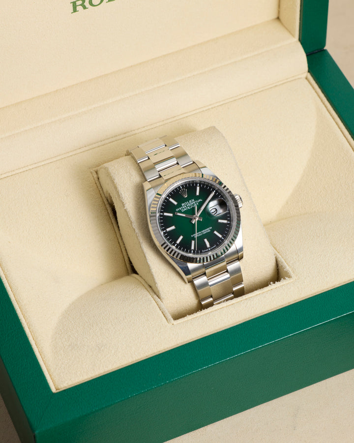 Rolex Datejust 36 Green Ombre Stainless Steel White Gold 2026 - 126234