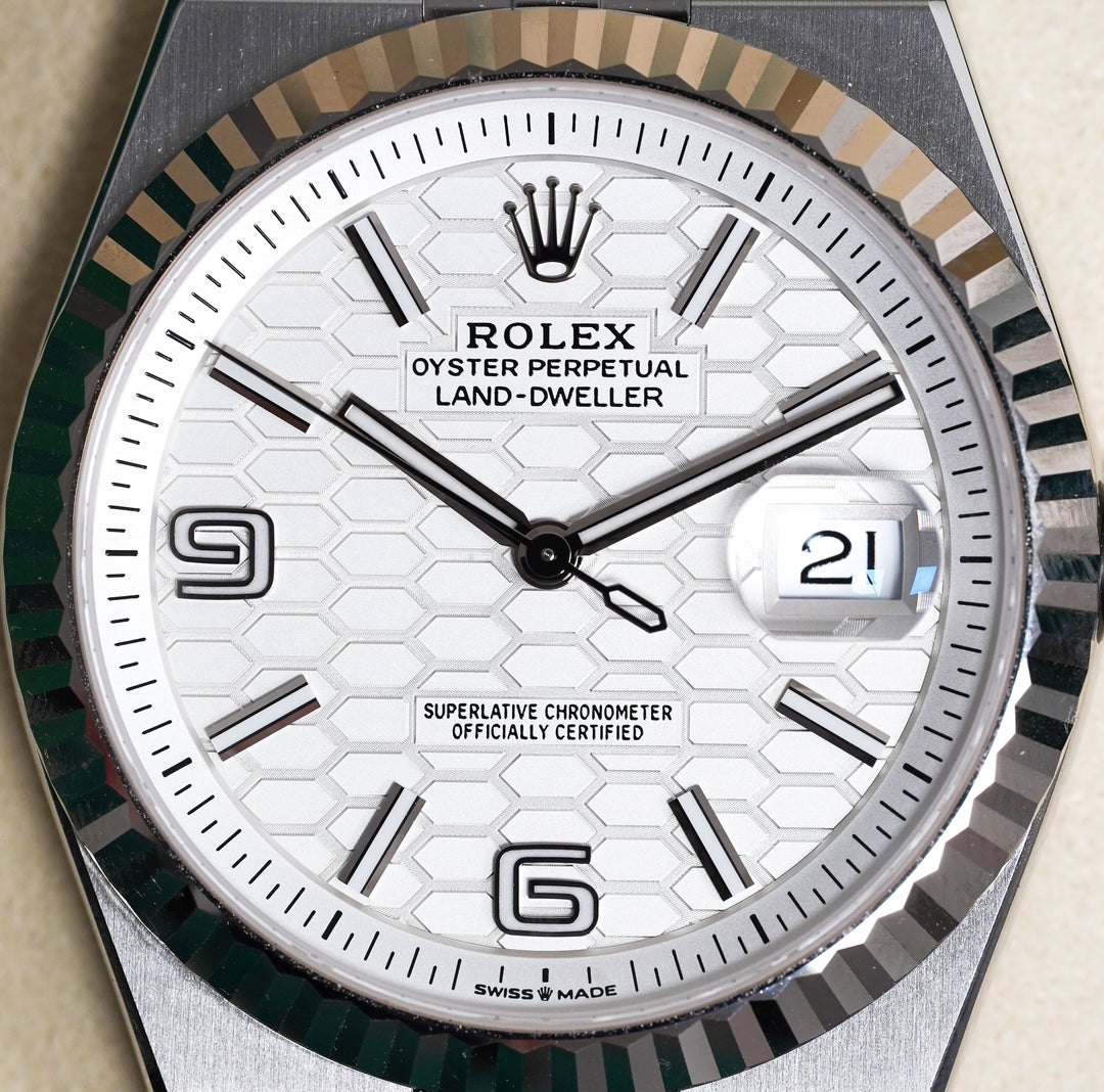 Rolex Land-Dweller 127334 White Stainless Steel - 2025