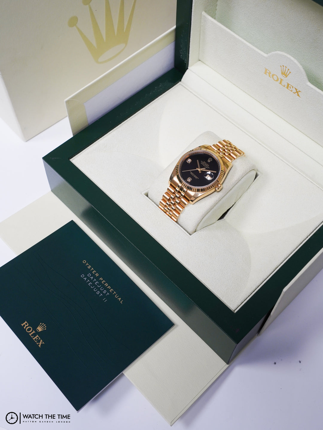 Rolex Datejust 36 116628 Black Onyx Diamond Yellow Gold - Unknown