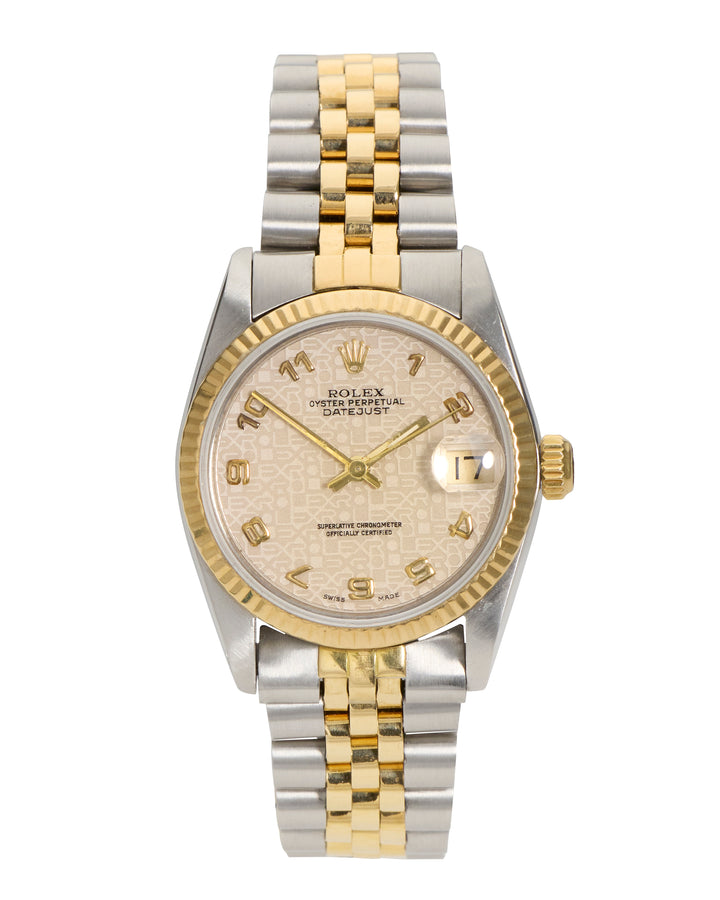 Rolex Datejust 31 Ivory Cream Stainless Steel & Yellow Gold 1993 - 68273