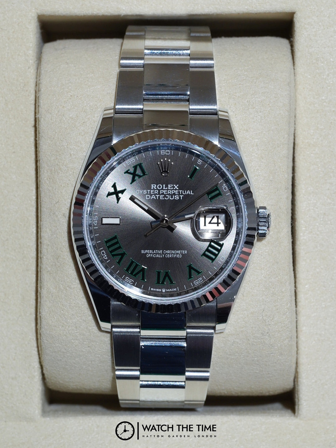 Rolex Datejust 36 126234 Wimbledon Stainless Steel - 2025