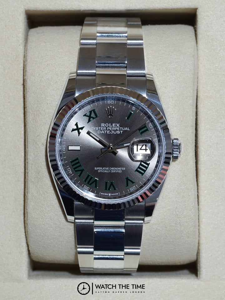 Rolex Datejust 36 126234 Wimbledon Stainless Steel - 2025