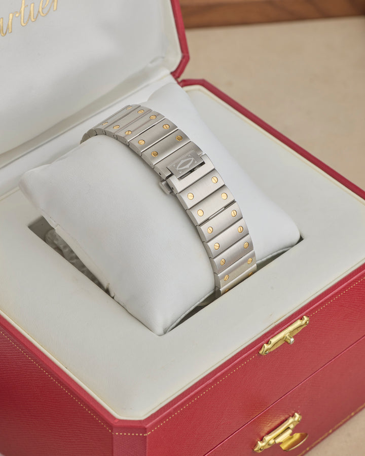 Cartier Santos 43 White Stainless Steel Yellow Gold WS2A008