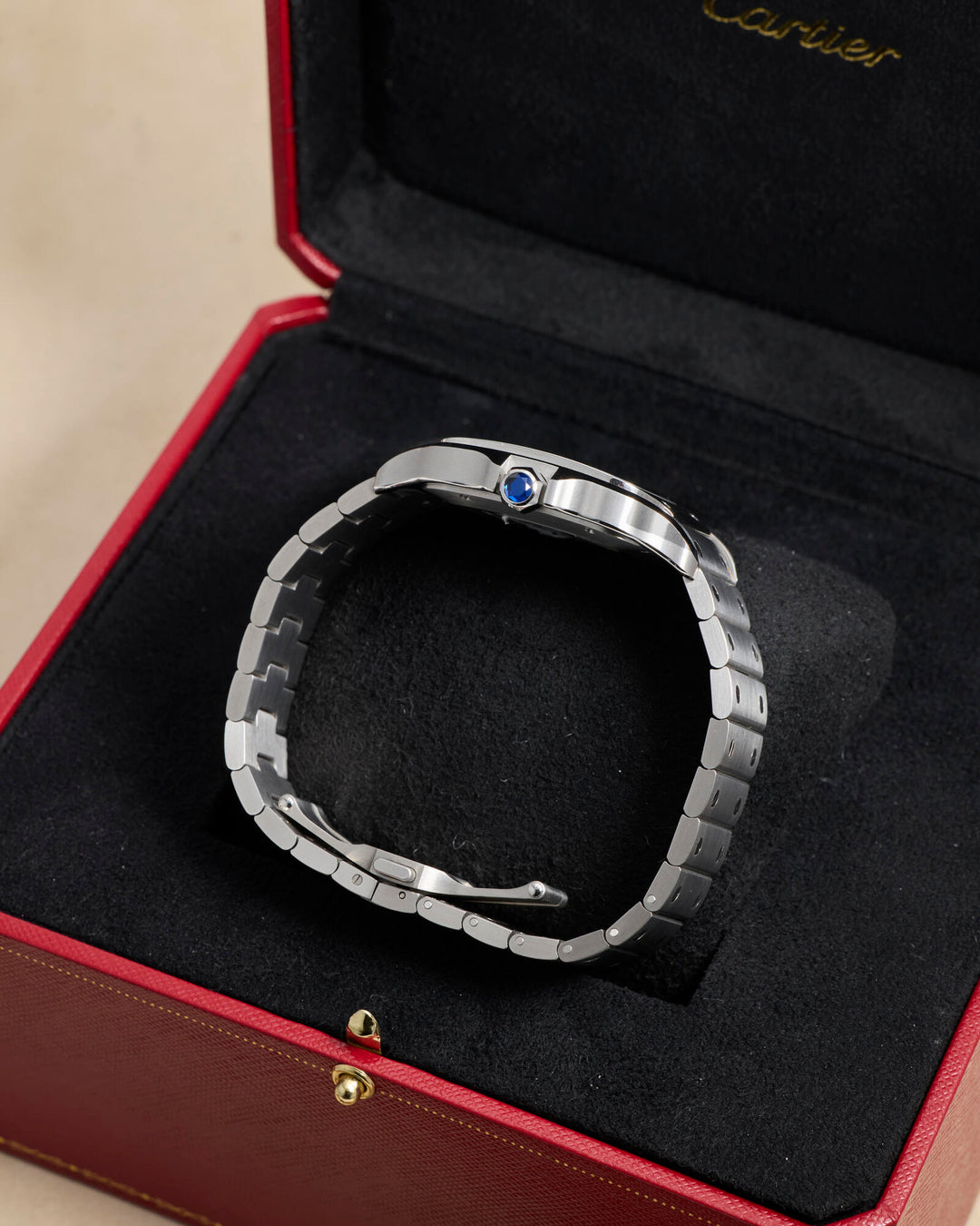 Cartier Santos De Cartier 39.8 BlackRoman Stainless Steel Unknown - WSSA0096
