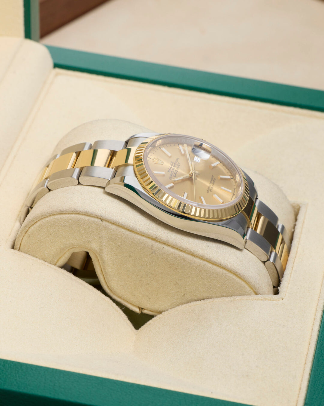 Rolex Datejust 36 Champagne Stainless Steel Yellow Gold 2021 - 126233