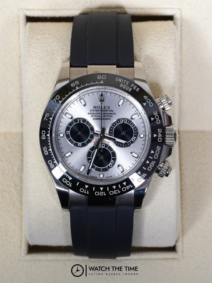 Rolex Daytona Ghost 116519LN Silver Chronograph White Gold - 2022