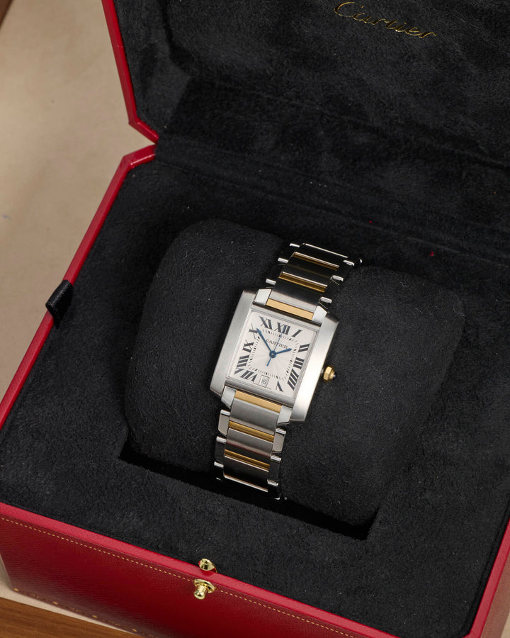 Cartier Tank Francaise White Stainless Steel Unknown - W51005Q4
