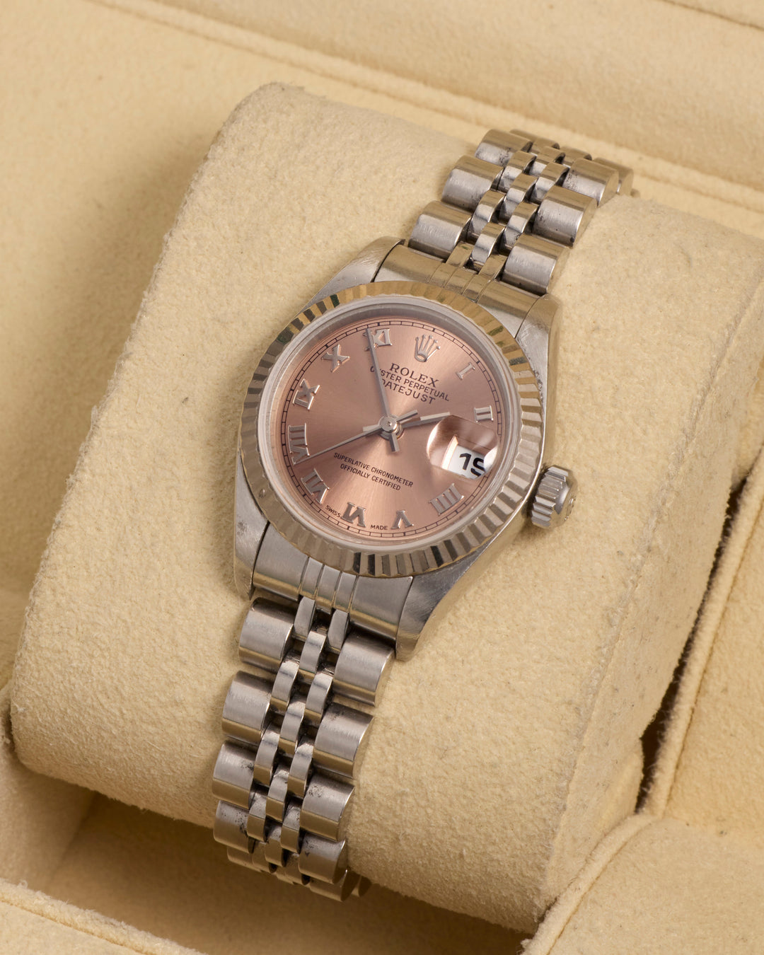 Rolex Datejust 26 Pink Stainless Steel White Gold 2004 - 79174
