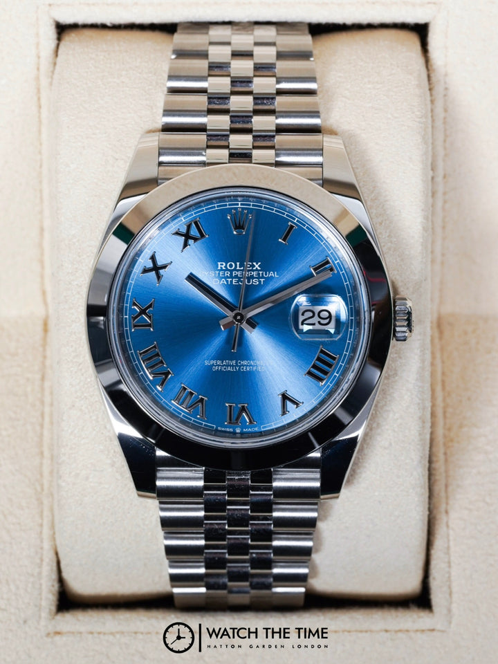 Rolex Datejust 41 126300 Azzuro Blue Stainless Steel - 2025