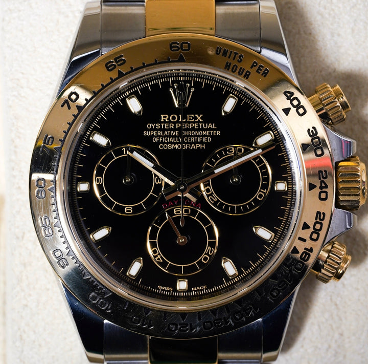 Rolex Daytona 116503 Black Stainless Steel & Yellow Gold - 2018