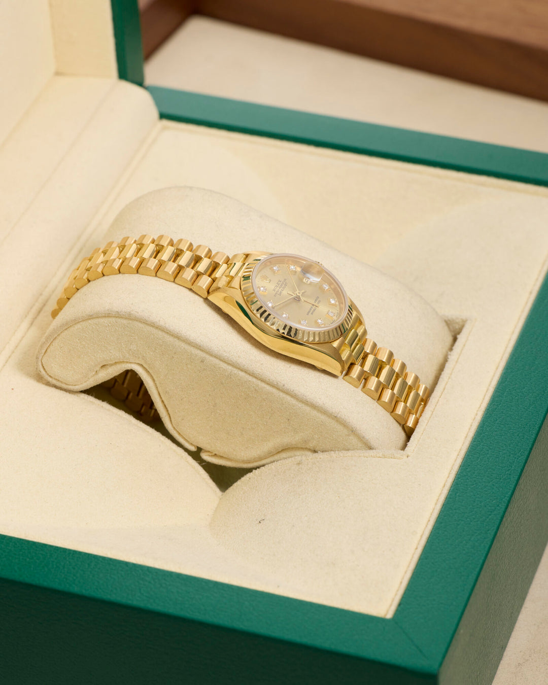 Rolex Datejust 26 Champagne Diamond Dot Yellow Gold 1990 - 69178