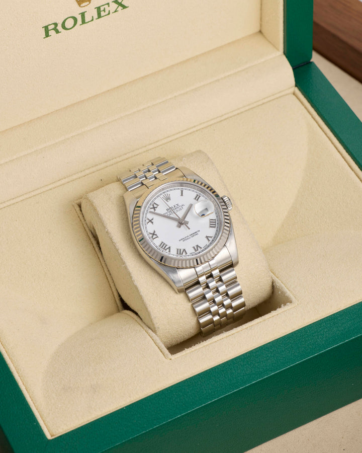 Rolex Datejust 36 White Stainless Steel White Gold 2014 - 116234