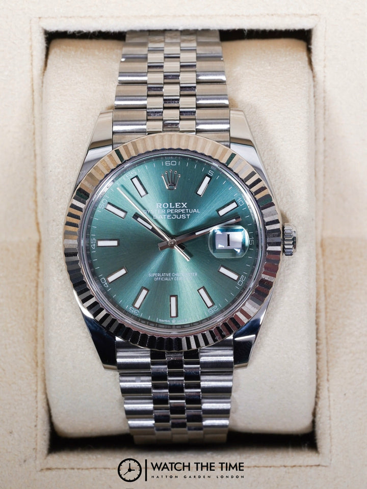 Rolex Datejust 41 126334 Mint Green Stainless Steel - 2023