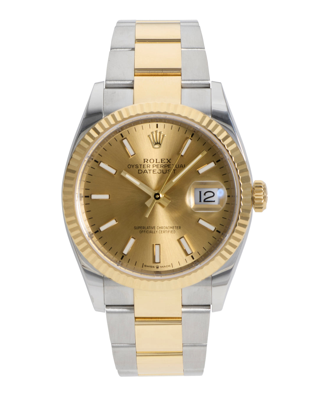 Rolex Datejust 36 Champagne Stainless Steel Yellow Gold 2021 - 126233