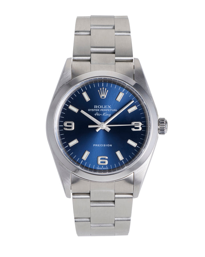Rolex Air-King 34 Blue Stainless Steel 2000 - 14000