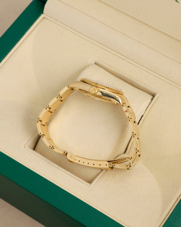 Rolex Datejust 31 White Roman Yellow Gold 1997 - 68278
