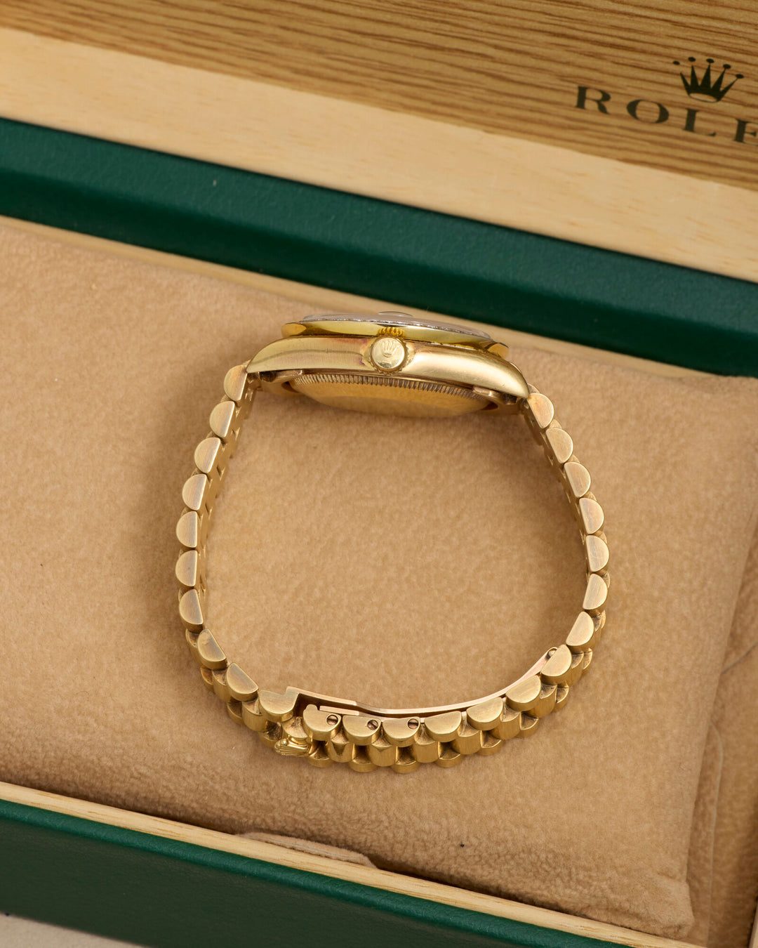 Rolex Datejust 31 Champagne Diamond Dot Yellow Gold 1995 - 68278