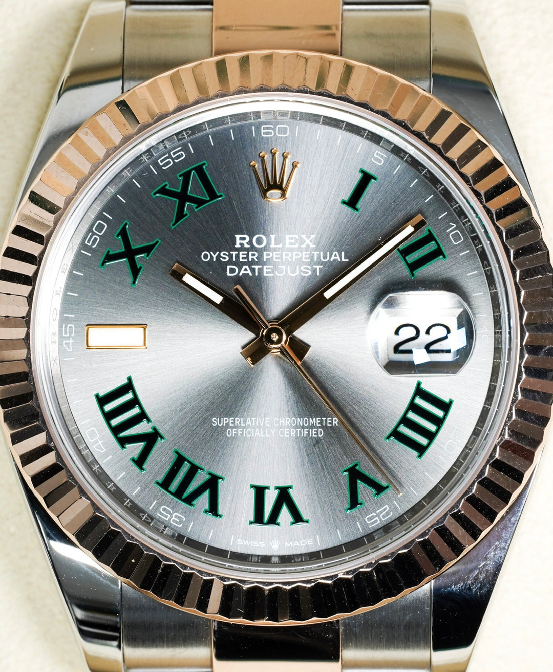 Rolex Datejust 41 126331 Wimbledon Stainless Steel & Rose Gold - 2020