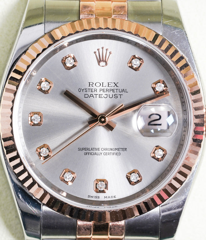 Rolex Datejust 116231 Silver Diamond - 2011