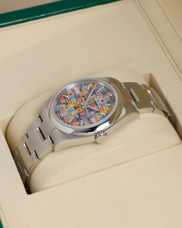 Rolex Oyster Perpetual 36 Multicoloured Jubilee-Motif Dial Stainless Steel 2026 - 126000