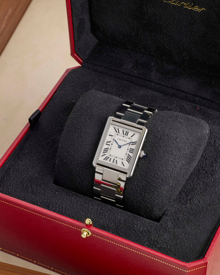 Cartier Tank Solo White Roman Stainless Steel 2020 - W5200014