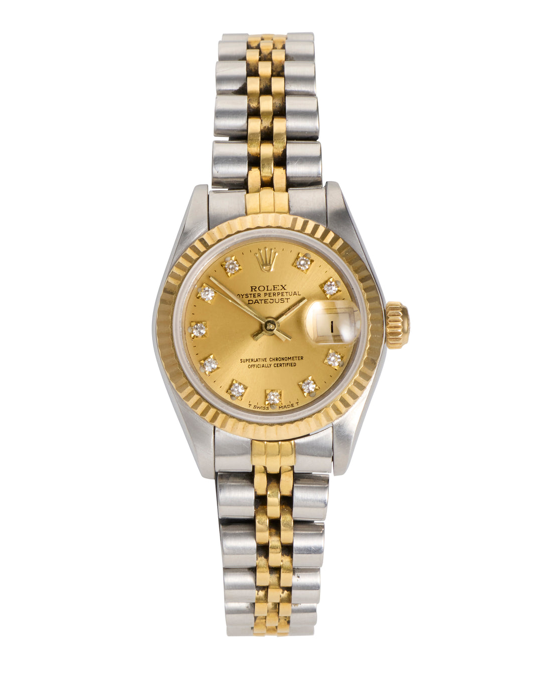 Rolex Datejust 26 Champagne Diamond Stainless Steel Yellow Gold 1987 - 69173