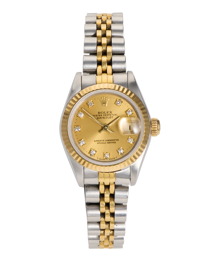 Rolex Datejust 26 Champagne Diamond Stainless Steel Yellow Gold 1987 - 69173